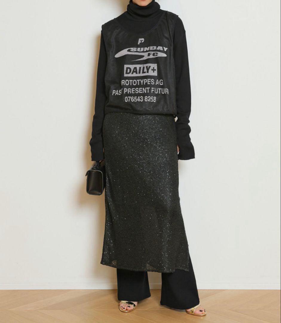 MUSE de Deuxieme Classe Brilliant スカート　黒