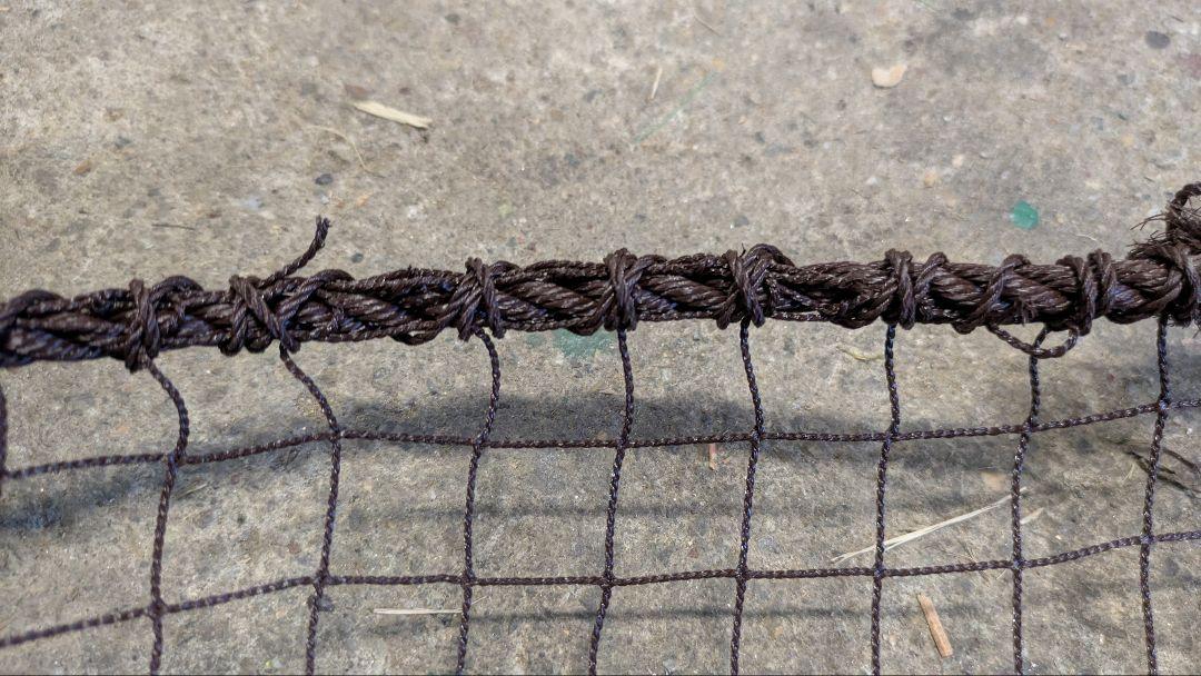 防球ネット　ゴルフ目　25mm目　ブラウン