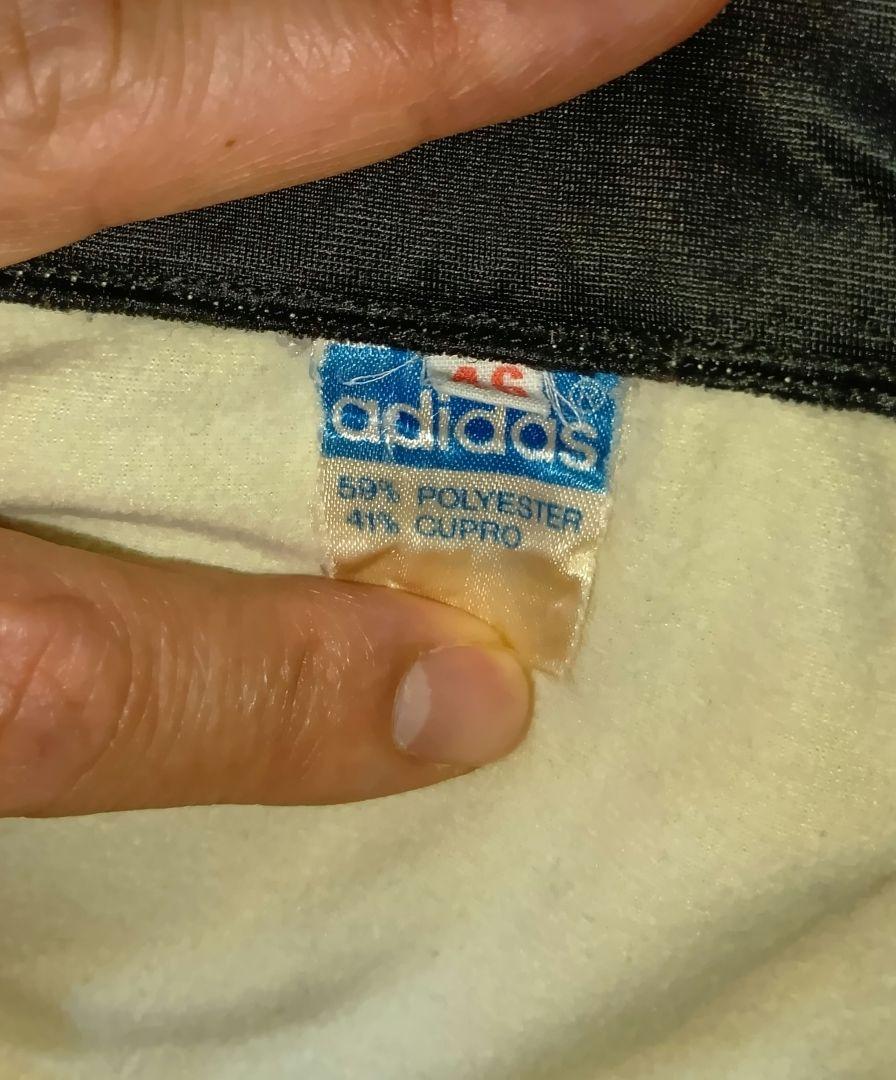 希少　古着adidas ジャージ　ブラック　オフホワイト