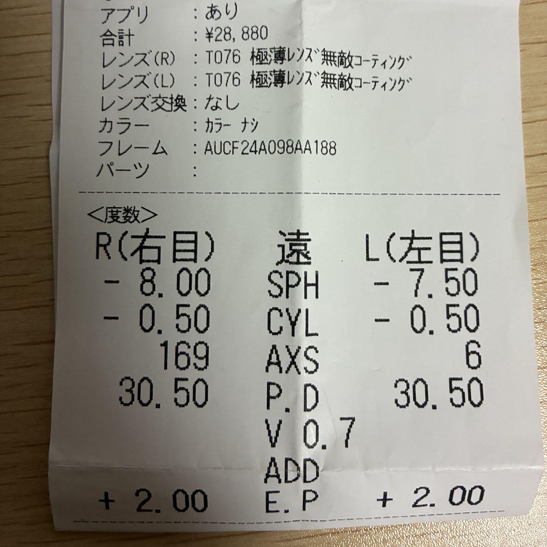 JINS TODAY 2024-25FW度入りメガネ