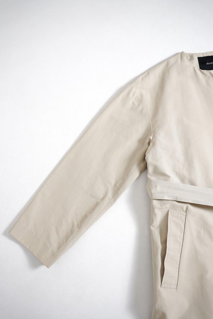 376t*アルアバイル allureville グログランノーカラーコート