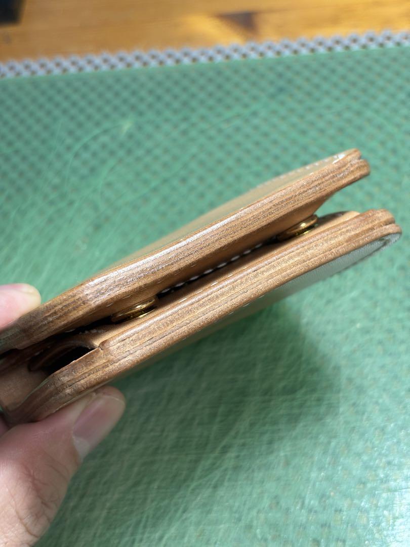 ハンドメイド　手縫い　二つ折り財布　ウォレット　HW-01