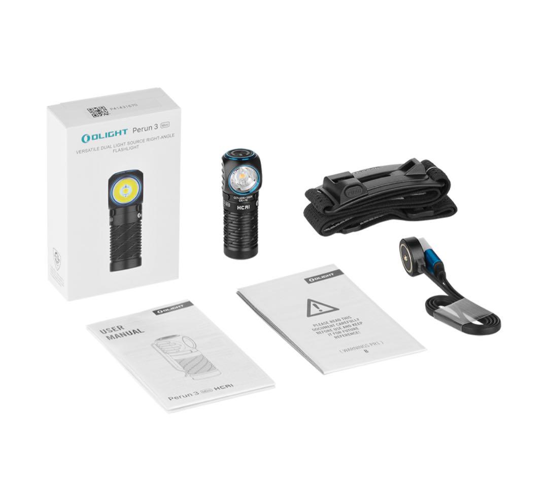 オーライト　olight perun3 mini ブラック　CW 防災