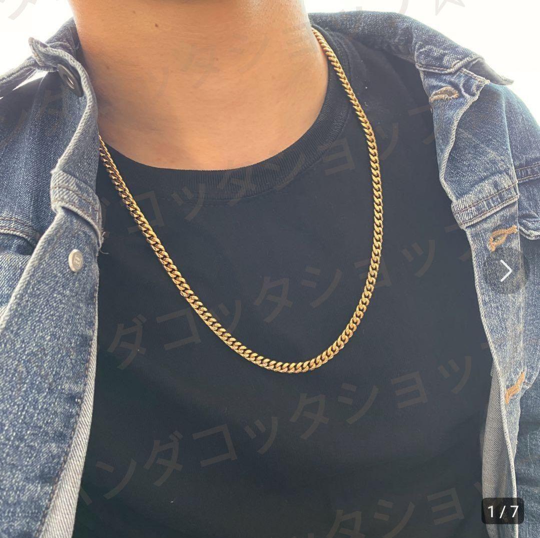 【60cm】【50cm】【10mm】【18K刻印あり】【Miami Cuban】