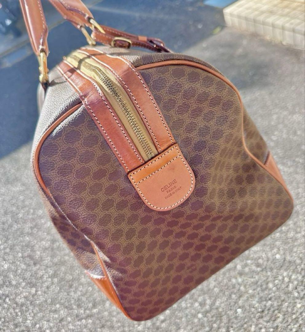 CELINE セリーヌ マカダム ボストンバッグ ヴィンテージ オールド