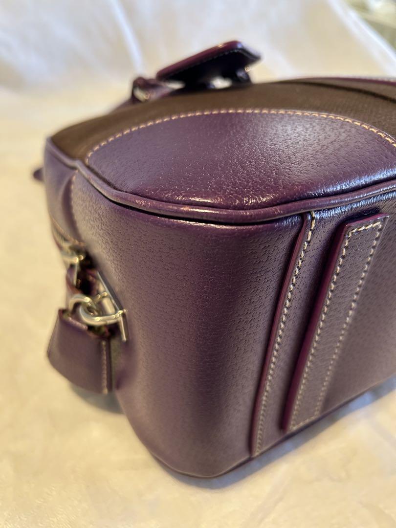PRADA パープルショルダーバッグ プラダ パープル ミニボストン ショルダー バック PRADA