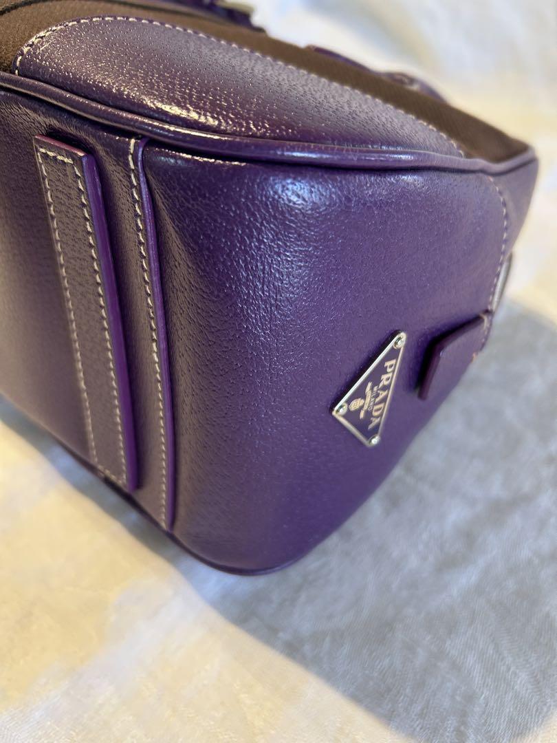 PRADA パープルショルダーバッグ プラダ PRADA ショルダーバッグ パープル レディース 中古
