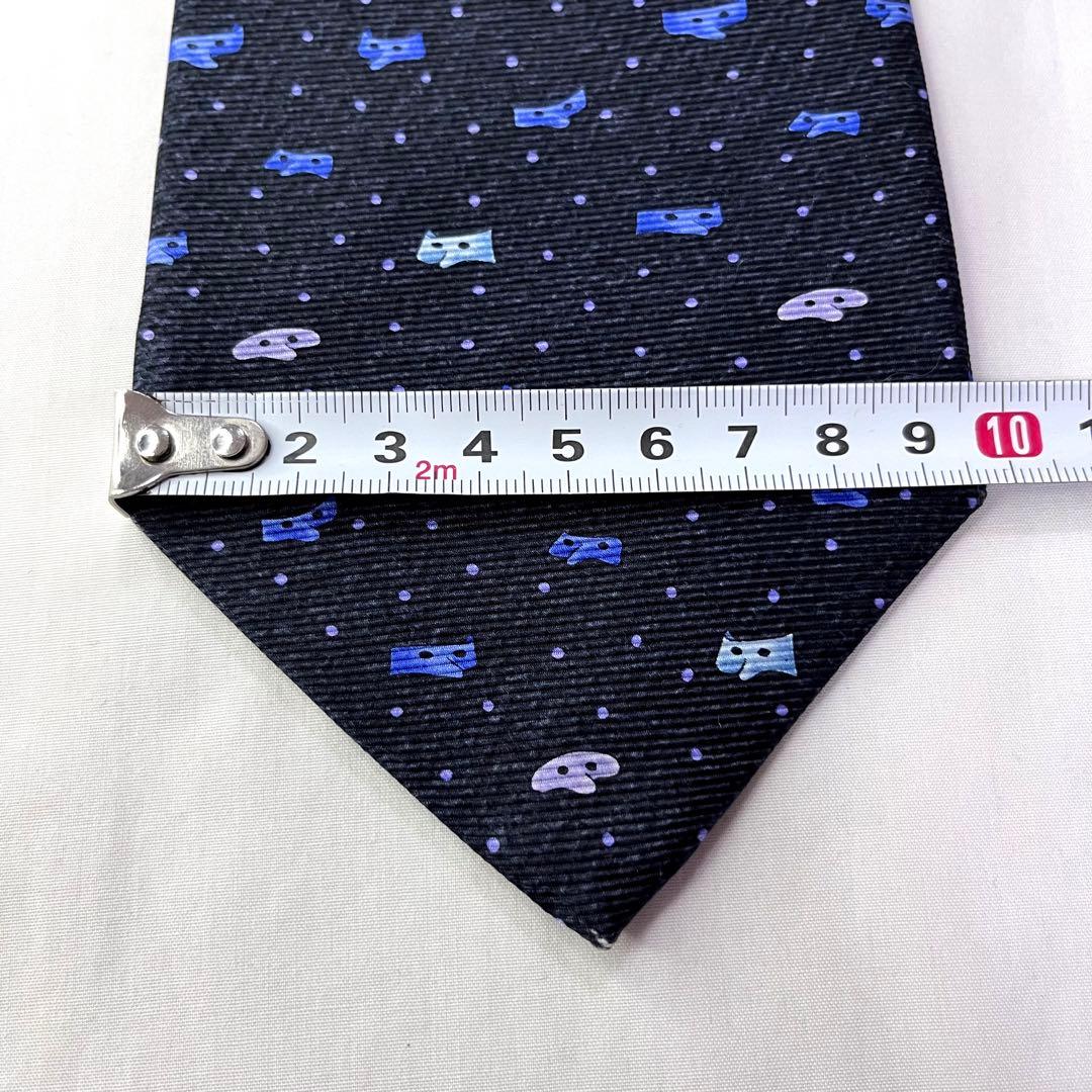 お気にいるお気にいるブルガリ ネクタイ シルク 仮面 ドット柄 小紋柄