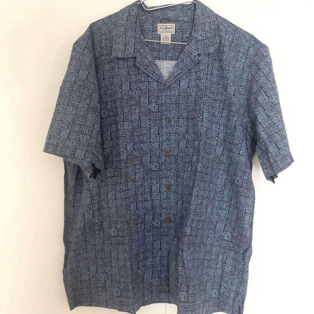 L.L.BEAN 開襟シャツ　 L エルエルビーン