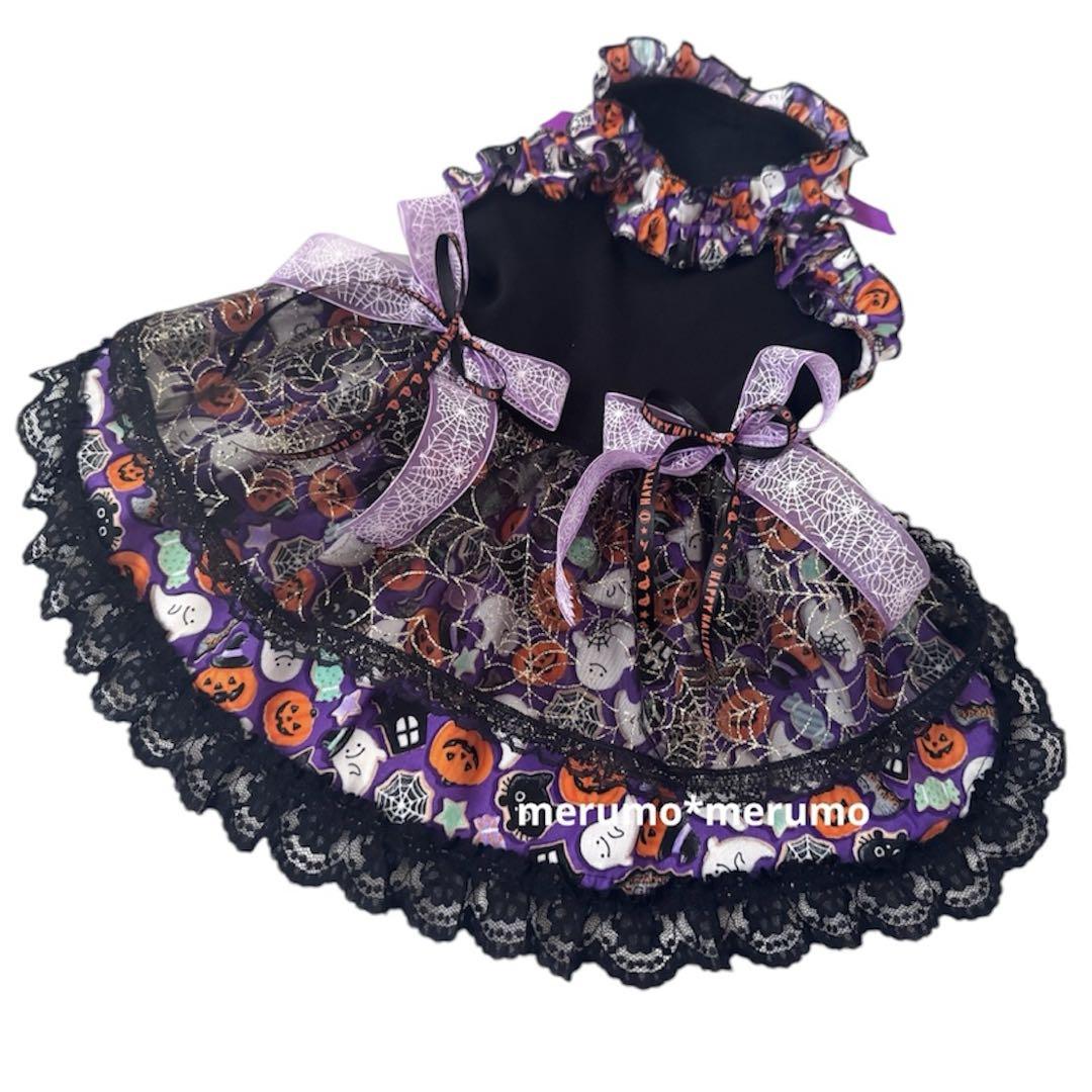 犬服ハロウィンフリルワンビースMサイズ