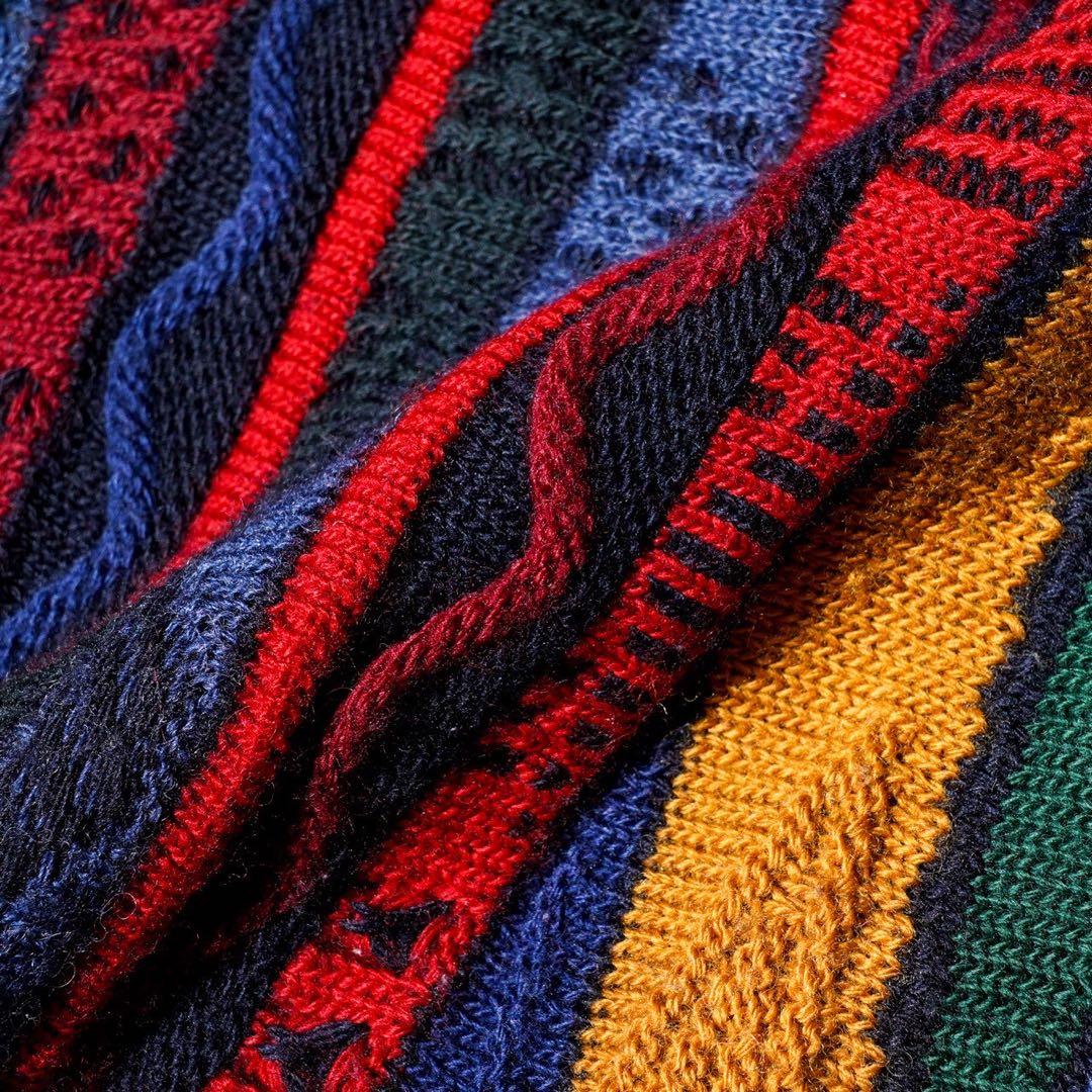 KALAROO オーストラリア製 マルチカラー 3D ウール ニット セーター