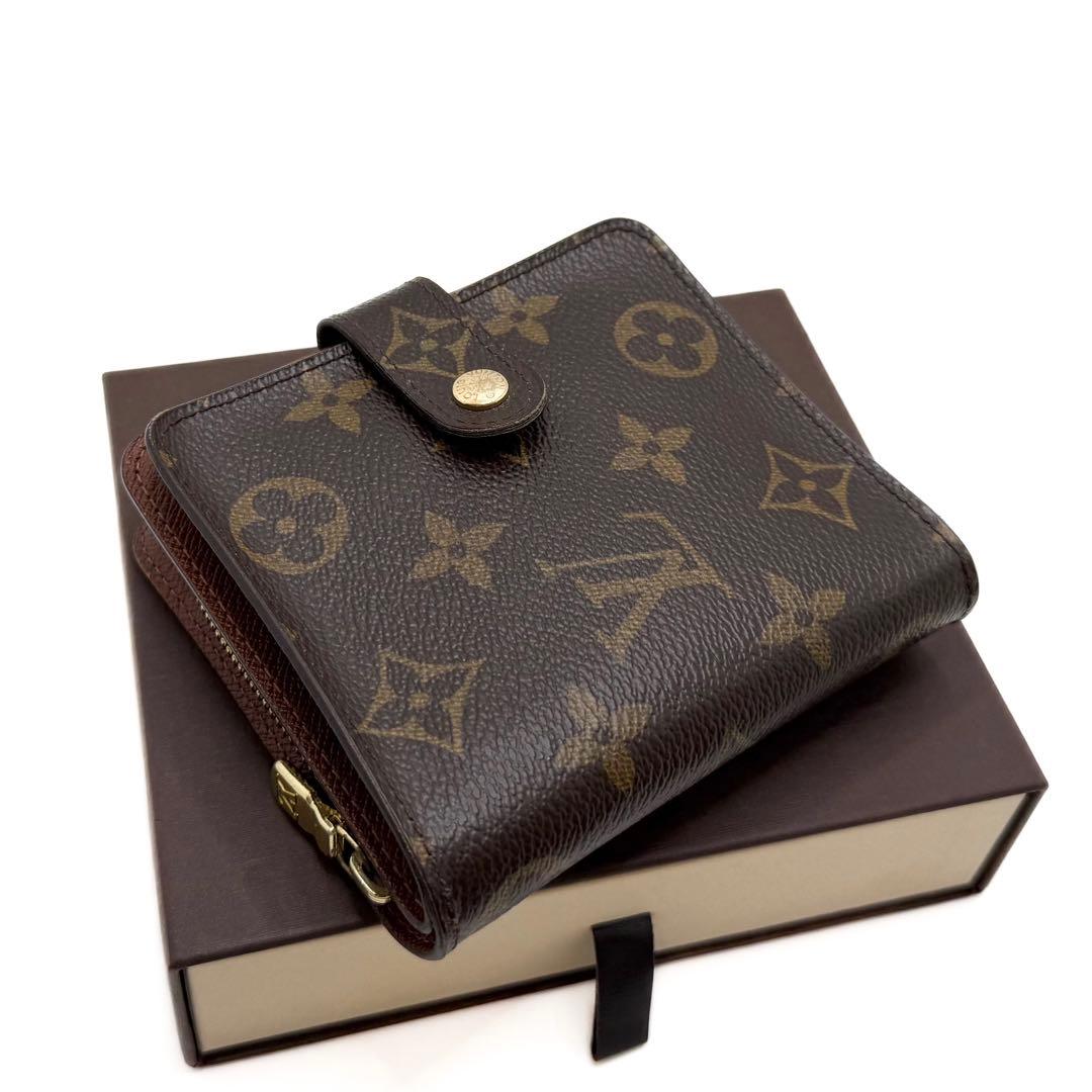 希少!新規未入荷!正規品保証付きルイヴィトン モノグラム コンパクトジップ 希少!新規未入荷!正規品保証付きルイヴィトン モノグラム コンパクトジップ