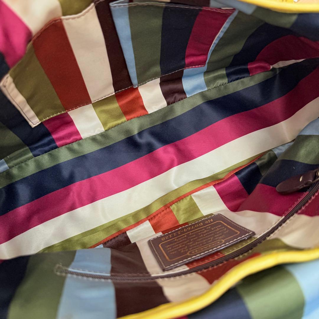 Coach Legacy Yellow whiskey Pocket Bag Coach Legacy Yellow whiskey Pocket Bag