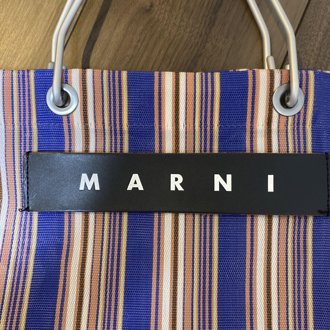 MARNI マルニ ストライプトートバッグ フラワーカフェMARKET