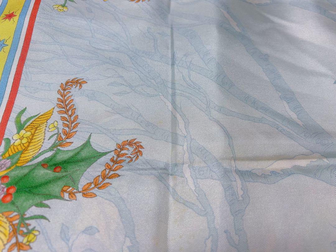 GUCCI 花柄スカーフ 約85.5cm