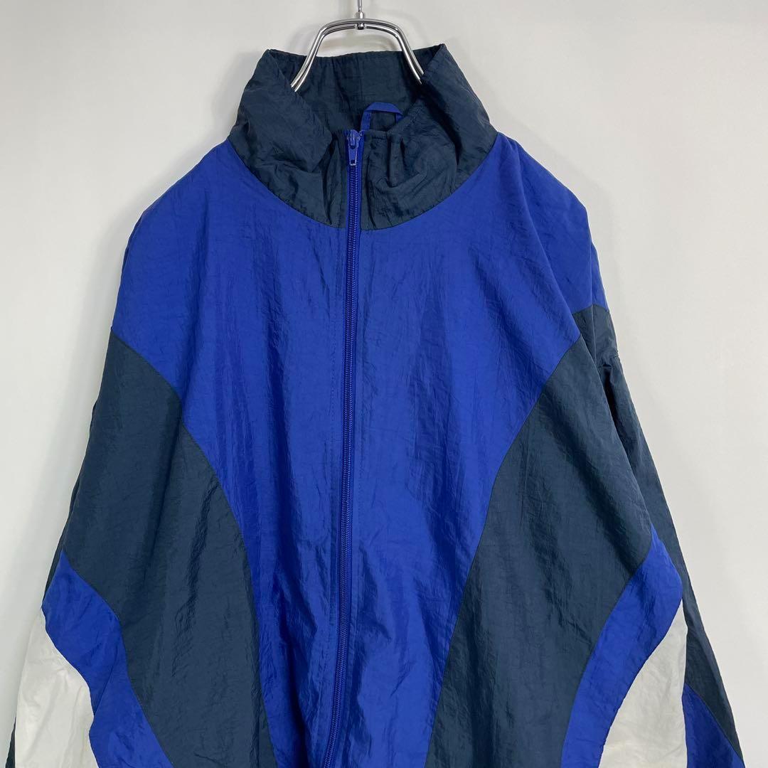 GLC SPORT 90s マルチカラーナイロンジャケット　ブルゾン　XL