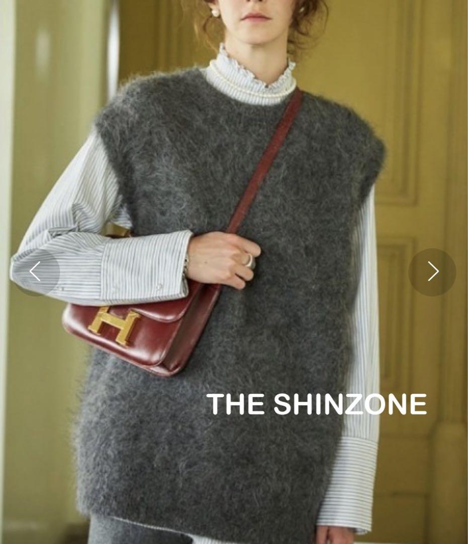 新品【Shinzone】 ALPAKA VEST GRAY
