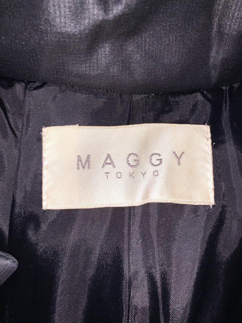 値下げ MAGGY TOKYO フォックスファーフードダウンコート ブラック