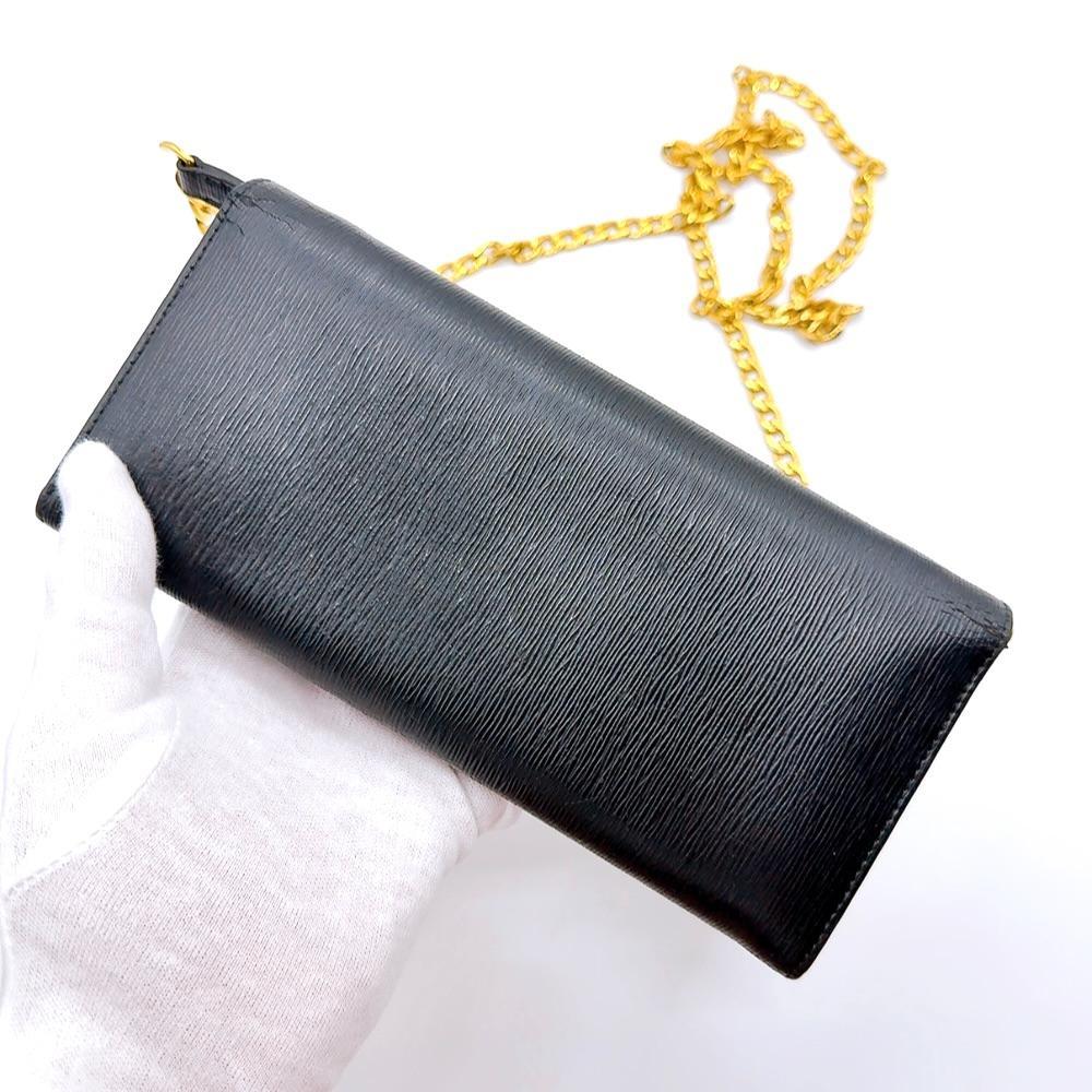 【セール】プラダ☆レザーウォレット ショルダーチェーン 1MT290 ◇プラダ◇1MT290/レザー/チェーンウォレット/長財布/ブランド