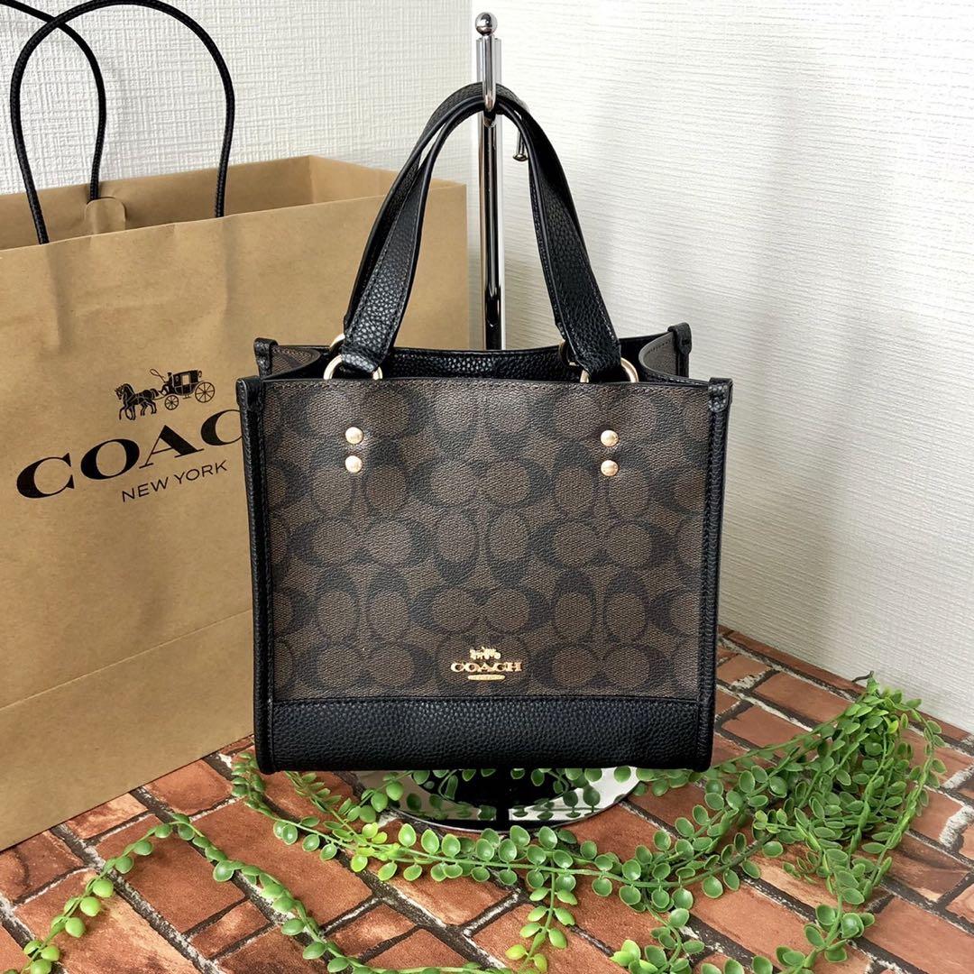 ≪新品≫COACH ハンドバッグ ショルダー シグネチャー ダークブラウン（小） 販売再開予定