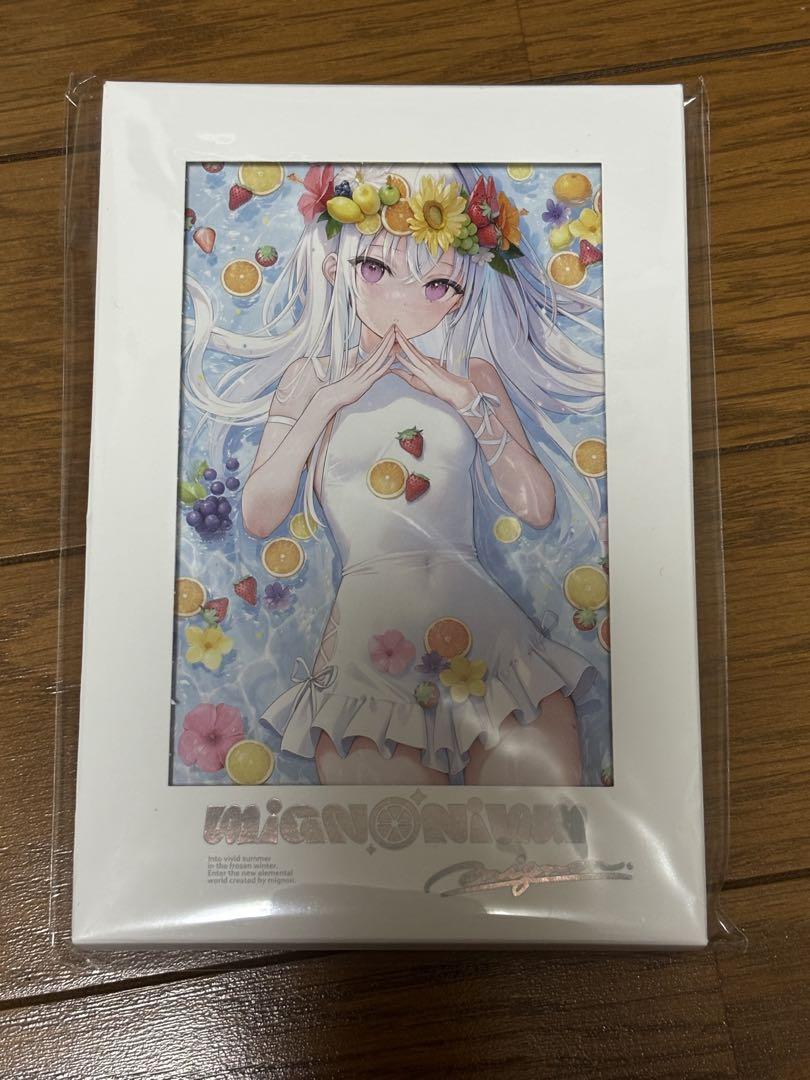 mignon mignonium 直筆サイン色紙&ケース　来場特典コンプセット mignonイラスト展｜mignonium（みにょにうむ）