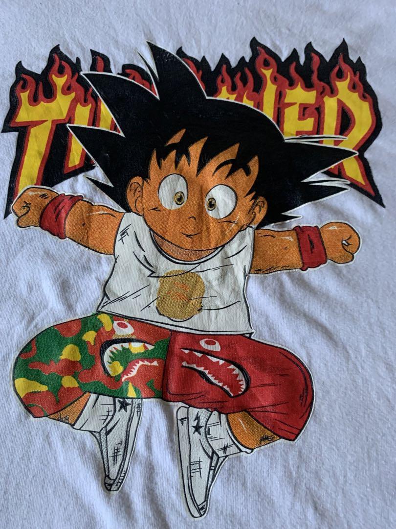 90s XL thrasher vtg tシャツ DRAGON BALL アニメ