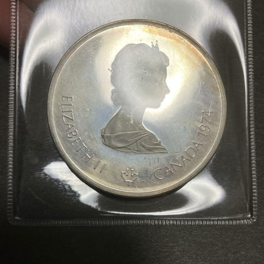 カナダ 5ドル 10ドル 銀貨 2枚セット1976年モントリオール