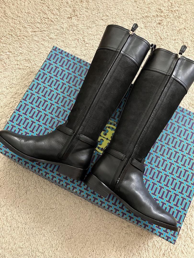 美品 TORY BURCH トリーバーチ 6M ロングブーツ 23 黒 ブラック