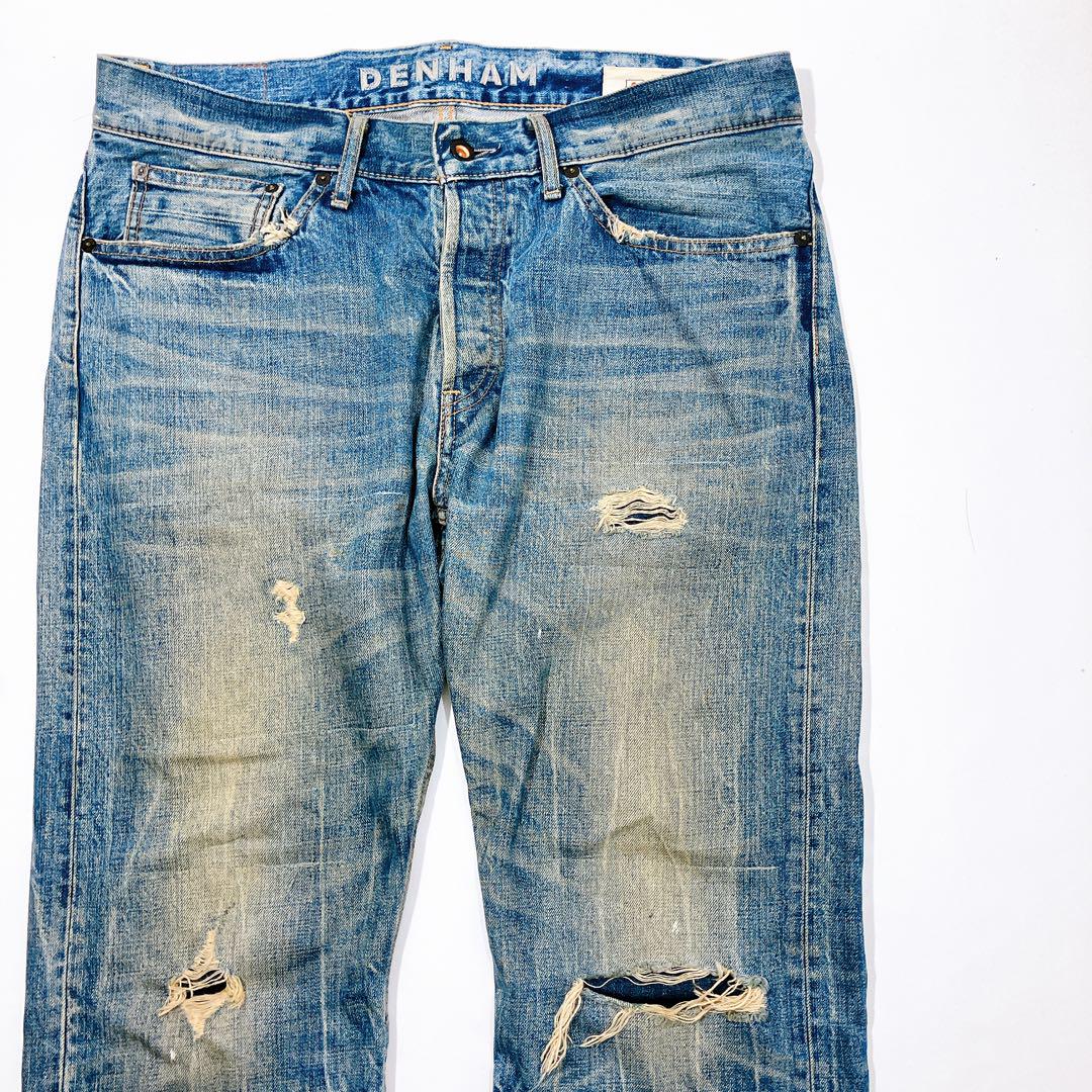 【逸品】デンハム　日本製　セルビッチ　デニムW33 grade slim jaf