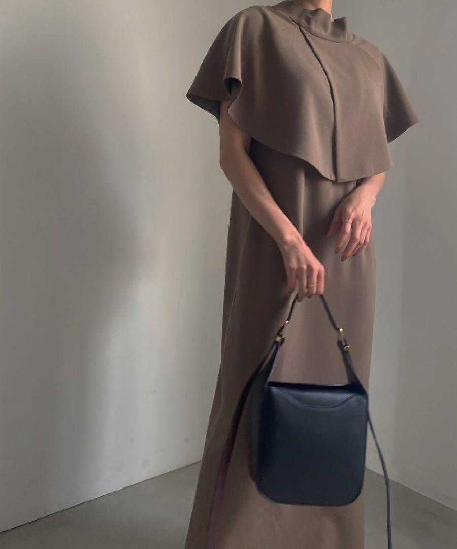 ワンピース Ameri 2WAY UMBRELLA SHIFT DRESS M