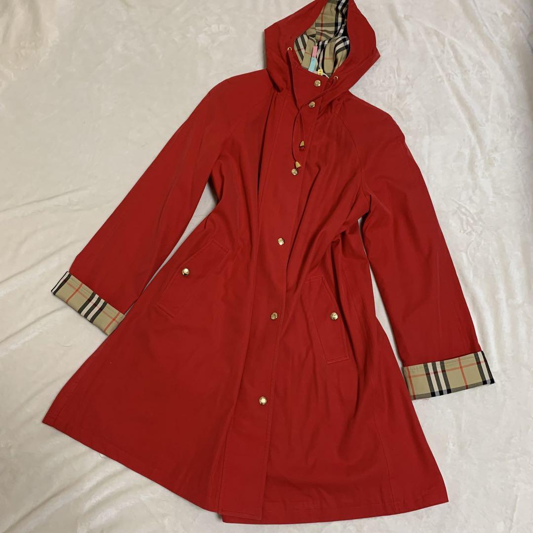 BURBERRY♦レディース ステンカラーコート♦金ボタンMサイズ ノバチェック