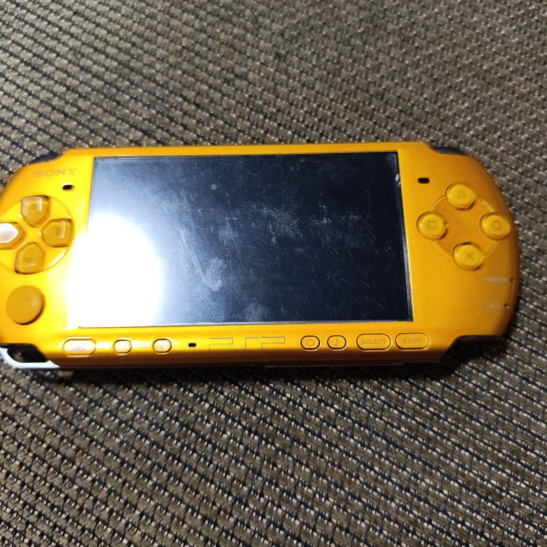 オレンジ色 PSP スリムタイプ 本体 バッテリーなし動作未確認