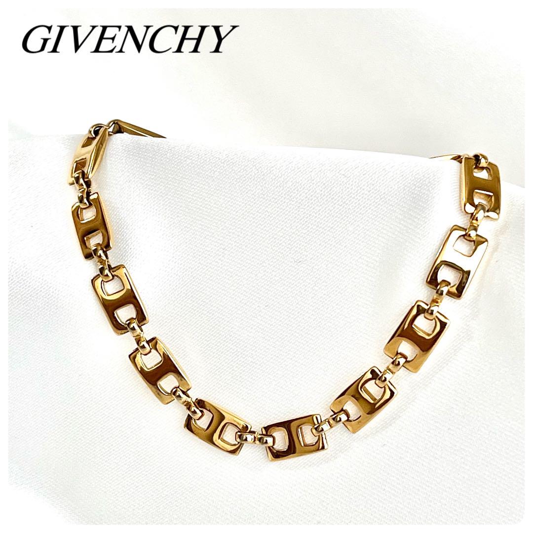 極美品✨GIVENCHY ブレスレット ゴールド G ロゴ ヴィンテージ 刻印
