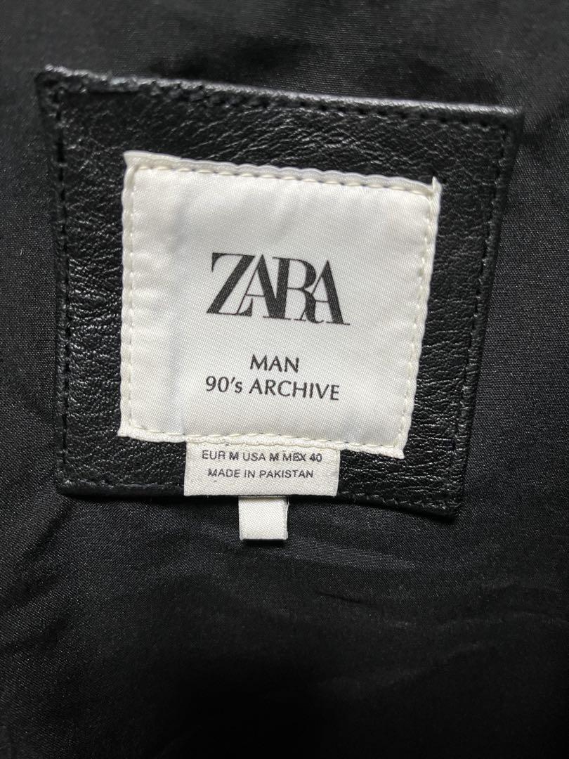 ZARA 今期　レザー　ボンバージャケット　90's ARCHIVE