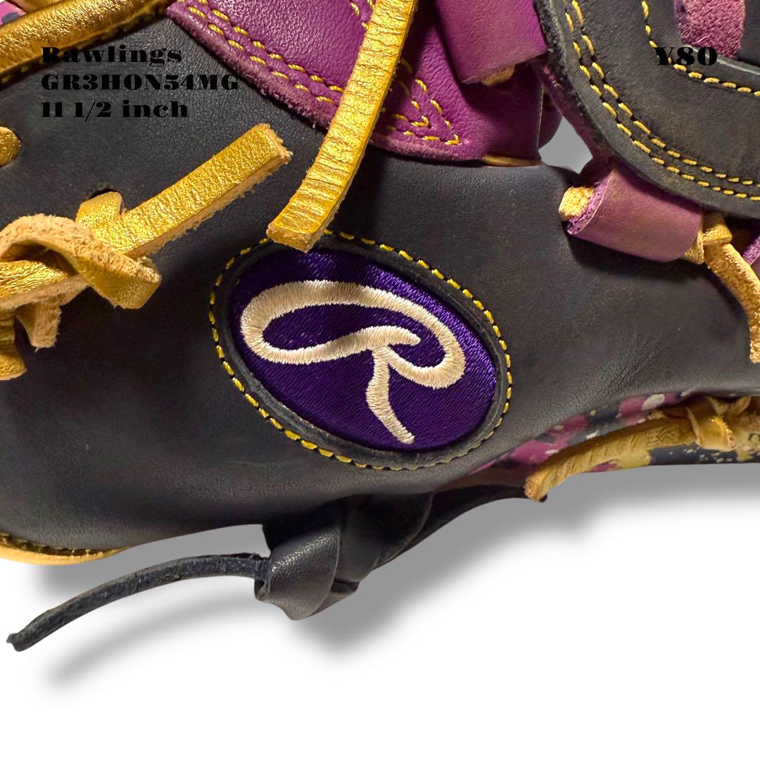 希少品！ Rawlings ローリングス グローブ グラブ パープル 紫