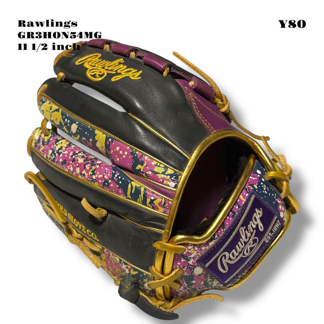 希少品！ Rawlings ローリングス グローブ グラブ パープル 紫