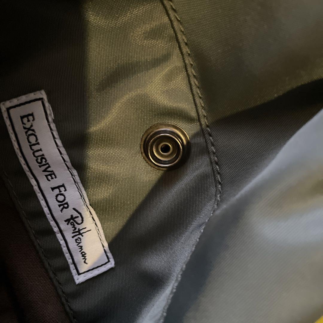 返品送料無料】 ロンハーマン×ショット MA-1 ミリタリージャケット 完売 wtaps ロンハーマン別注 ナイロン セットアップ ブラック サイズ03 美品 ジャージ