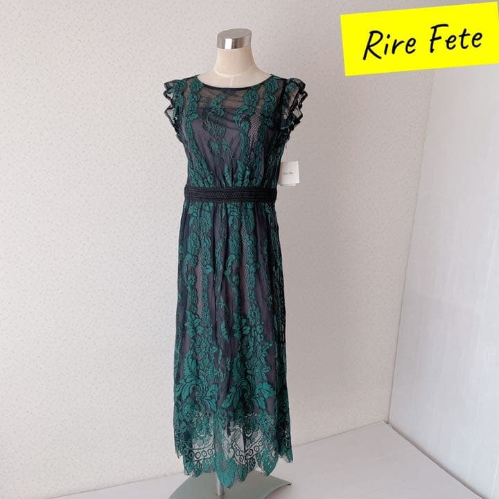 定価26000円◇スコットクラブ系列◇総レース バイカラーワンピース