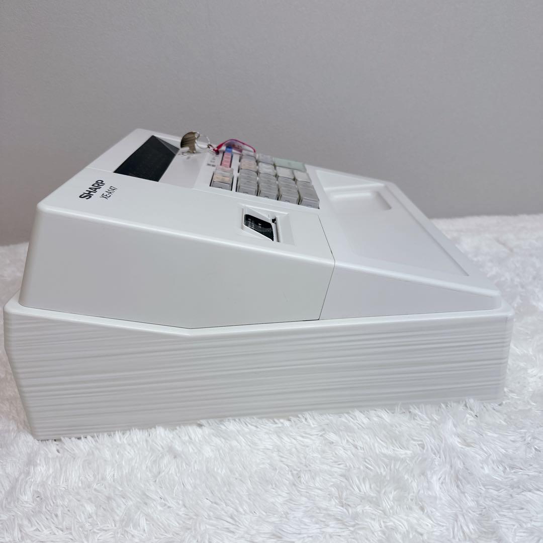 美品　SHARP　シャープ　レジスター　XE-A147　キー　ロール紙付き