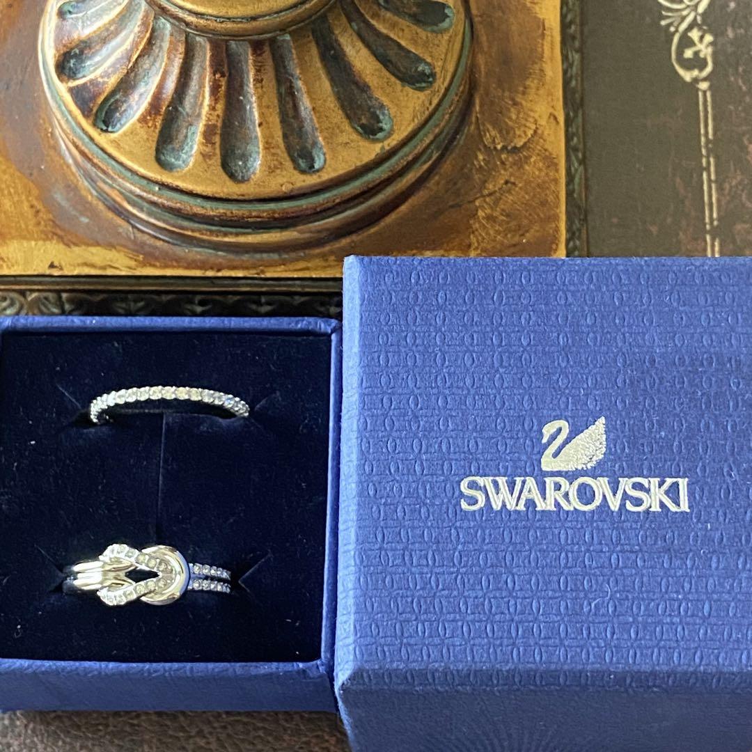 SWAROVSKI スワロフスキー 指輪 リング 2本セット