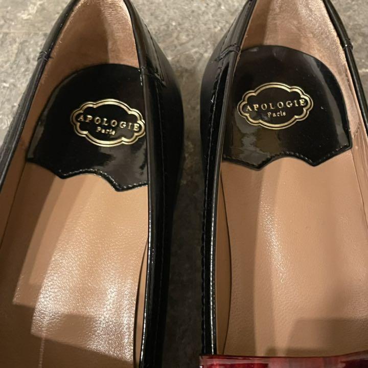 37 APOLOGIE タッセル ローファー 小物などお買い タッセル ローファー APOLOGIE 37 ローファー/革靴