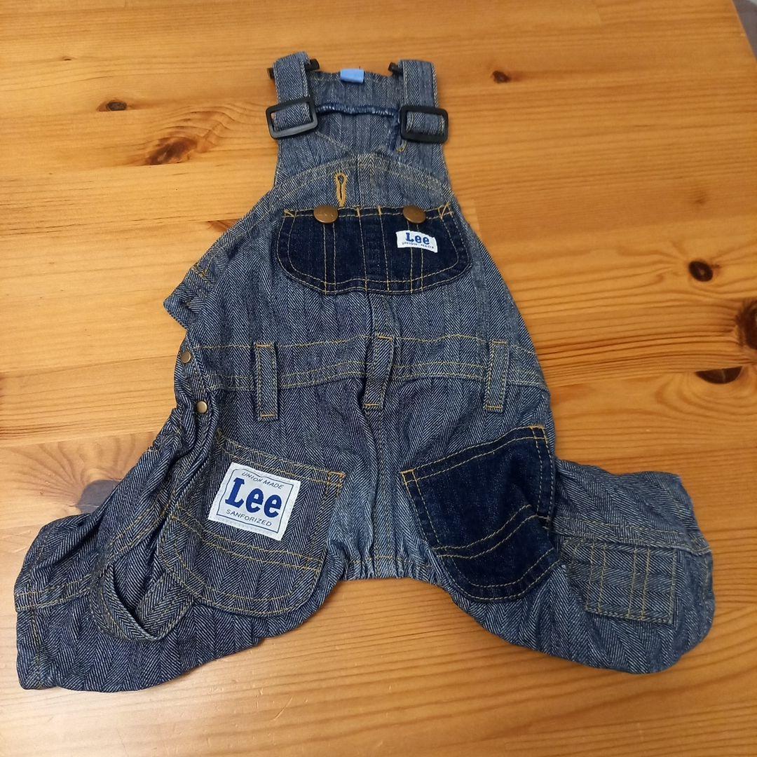 Lee デニムオーバーオール SS 犬用服 犬服