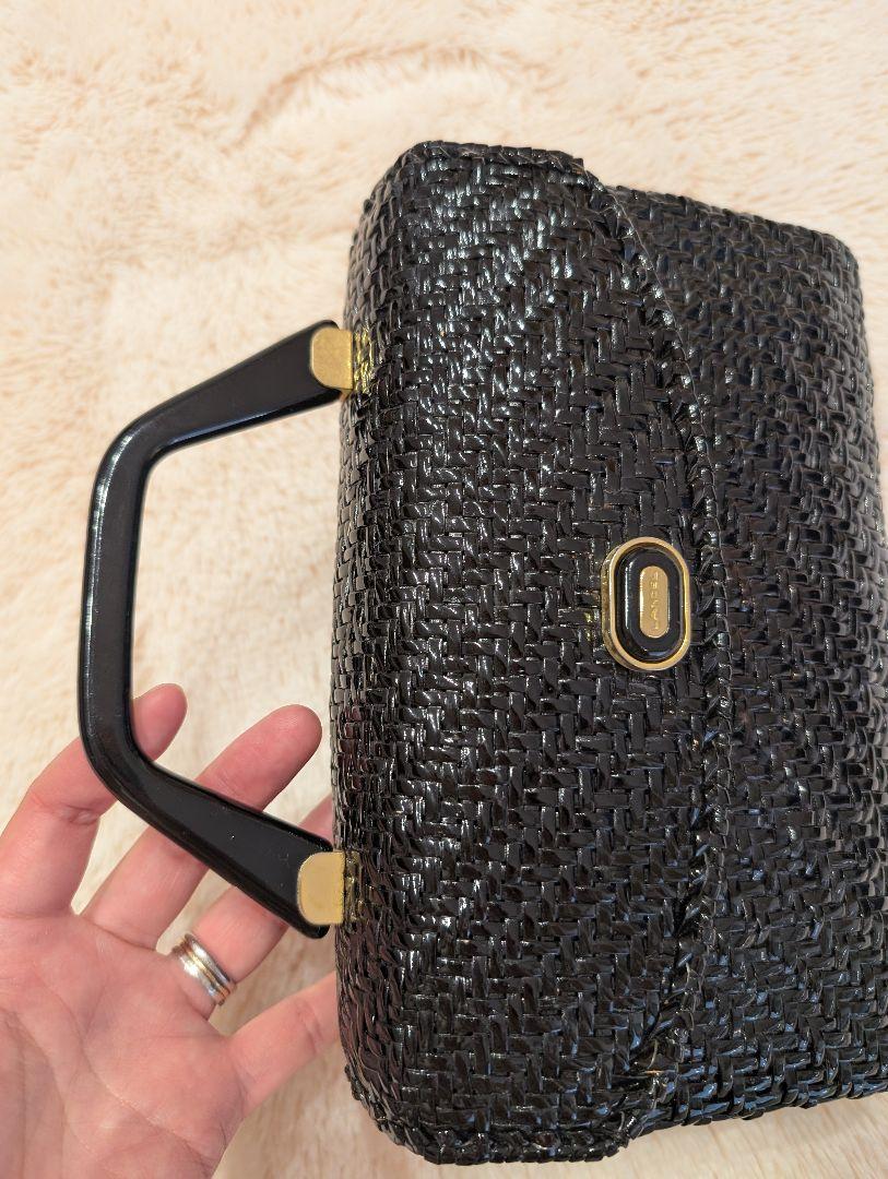 LANCEL ランセル ハンドバッグ かごバッグ 黒色 - メルカリ