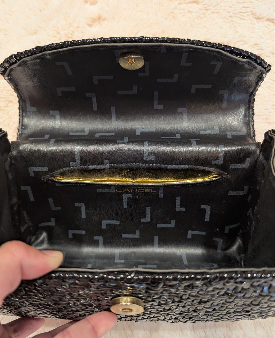 LANCEL ランセル ハンドバッグ かごバッグ 黒色 - メルカリ