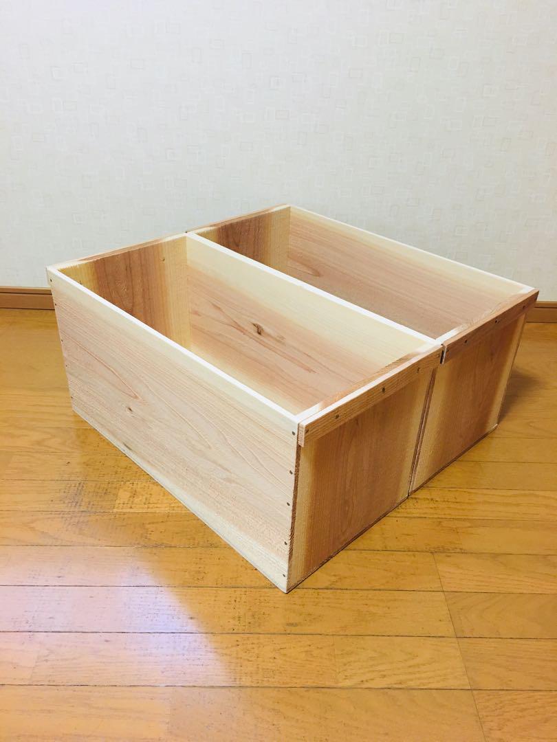 新品】 青森 りんご箱 木箱 木製 杉 2箱セット（新品 青森