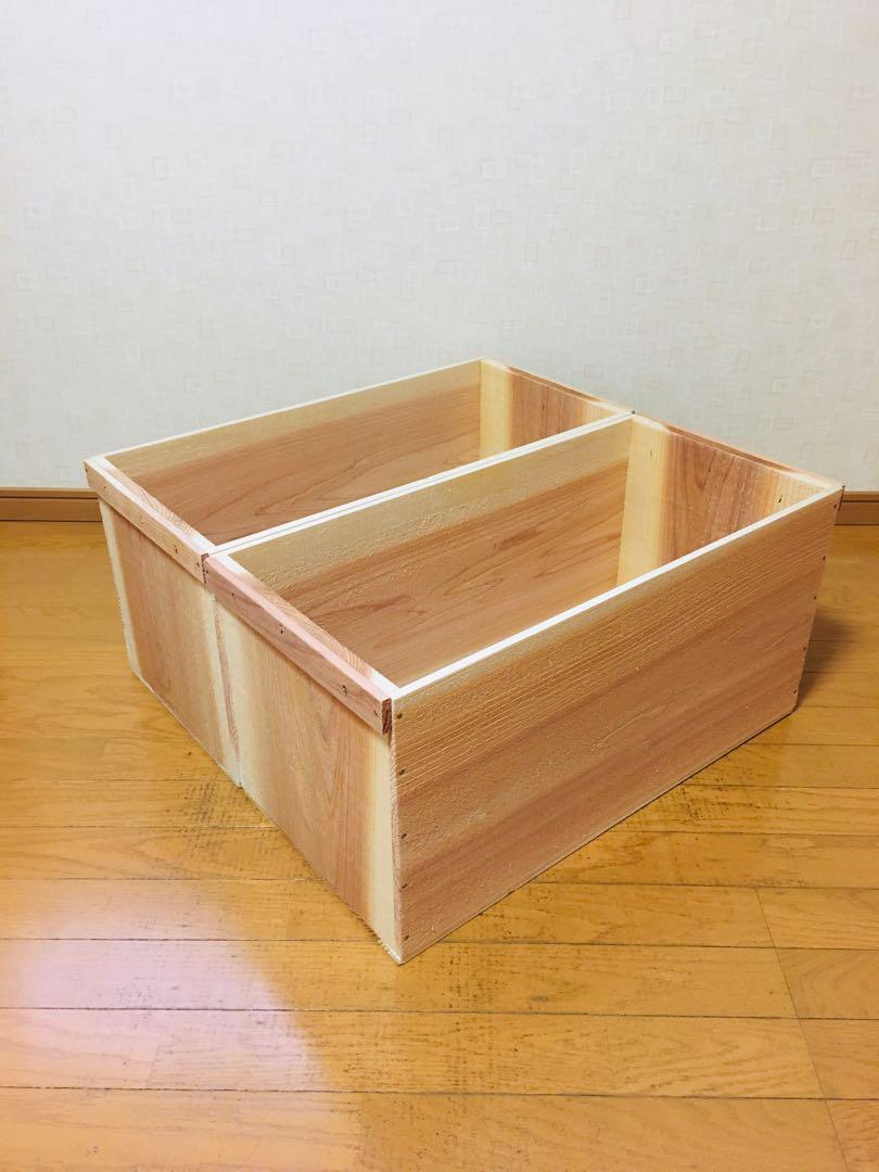 新品】 青森 りんご箱 木箱 木製 杉 2箱セット（新品 青森