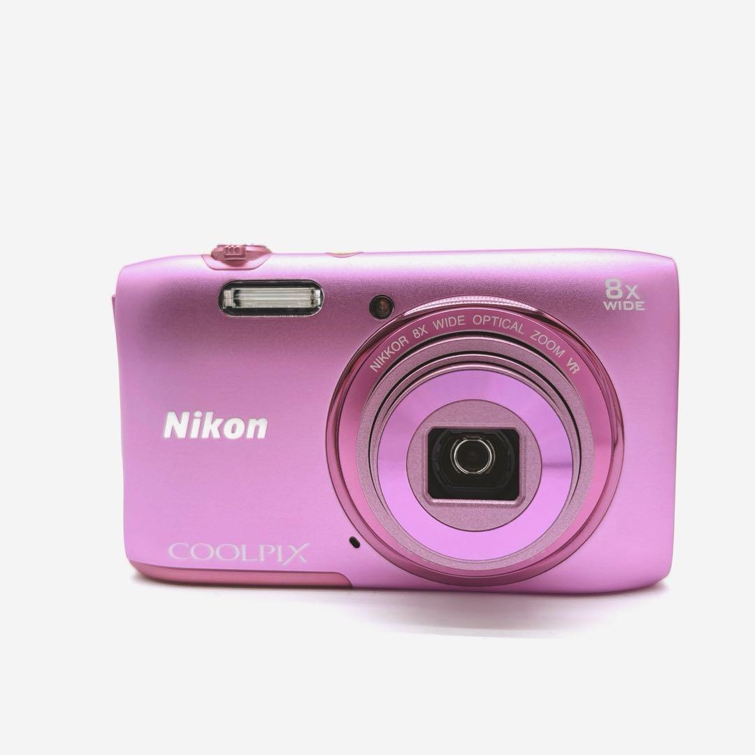 【美品】Nikon COOLPIX S3600 ピンク　コンデジ　デジカメ　箱付