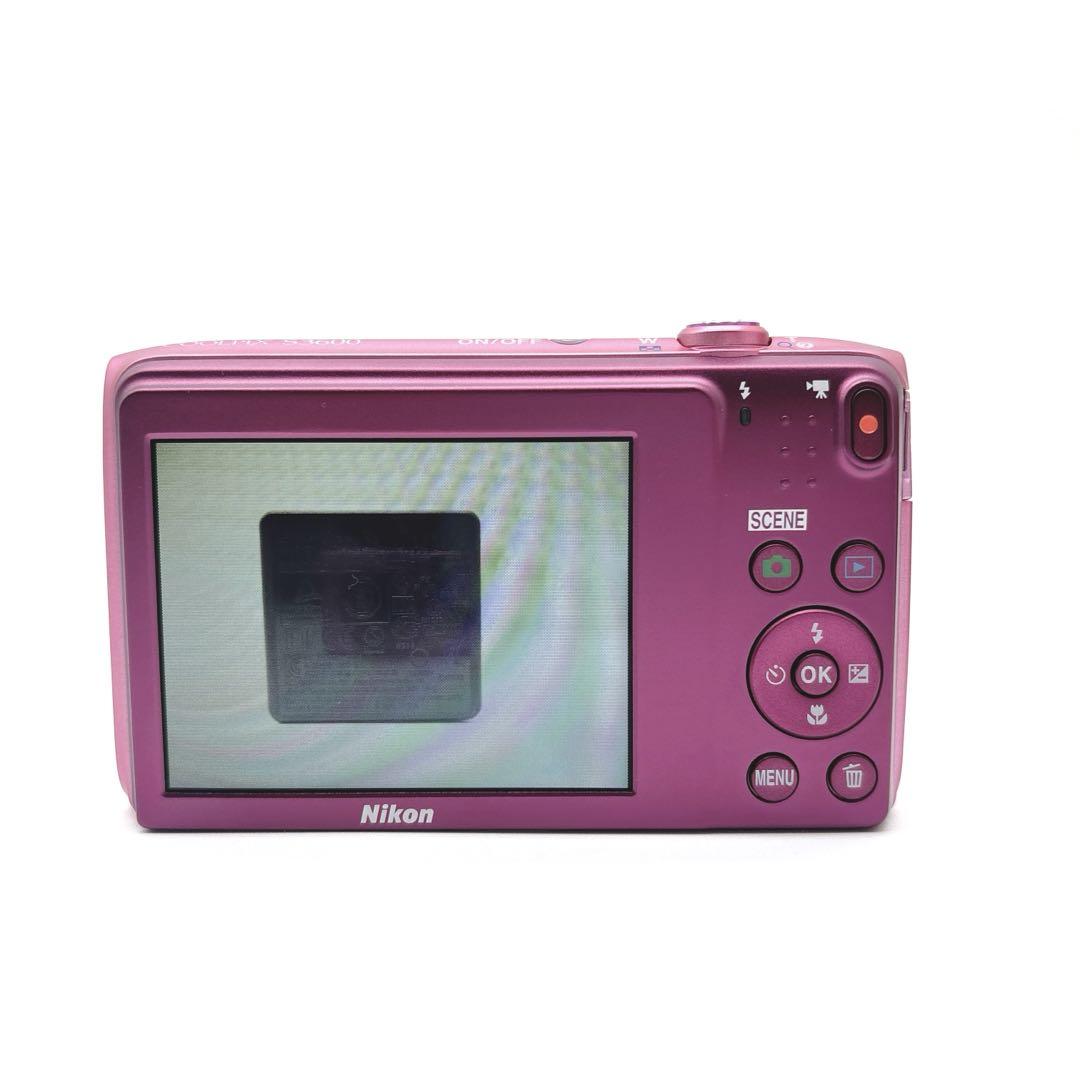【美品】Nikon COOLPIX S3600 ピンク　コンデジ　デジカメ　箱付
