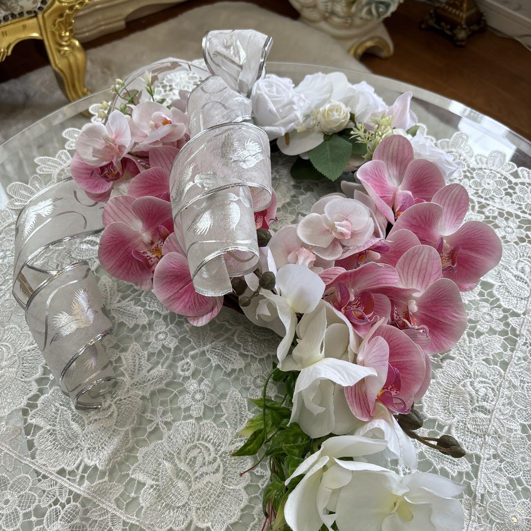 フラワーリース゜・*:.。❁壁掛け