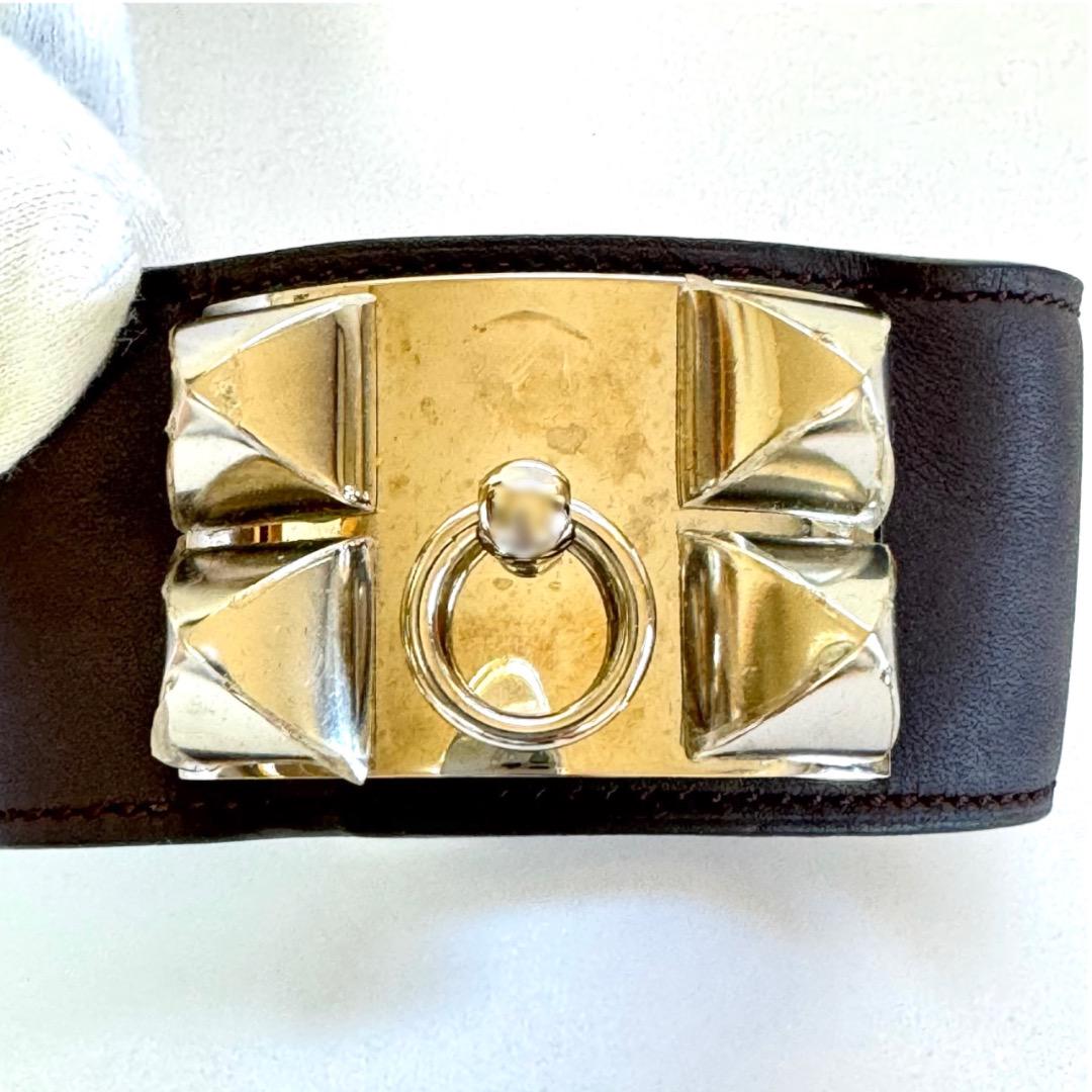 ⭐良品⭐エルメス レザー コリエドシアン バングル 画像2